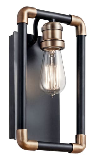Kichler Lighting - Kichler 43889BK Imahn 1 Light Wall Sconce Black