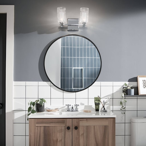Kichler Lighting - Kichler 55096CH Giarosa™&nbsp;15" 2 Light Vanity Light Chrome
