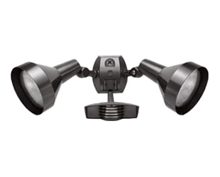 Rab Electric Mfg - RAB STL110H 120 Volt 1000 W 110 Degrees 5-5/8 x 7 Inch 2-Floodlight Bronze LED Sensor Kit