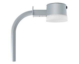 Rab Electric Mfg - RAB YBLED26/ARM 26 W 120 Volt Silver Gray LED Barn Light Fixture with Arm