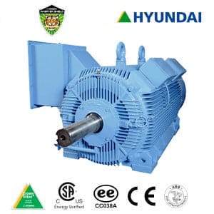 Worldwide Electric Corp - WorldWide Electric HSDE400-18-L449T 400HP Hyundai Crown Triton™ Severe Duty Large Frame Motor, 1800 RPM, 460V 3-Phase, L449T Frame, TEFC Enclosure, Rigid Base