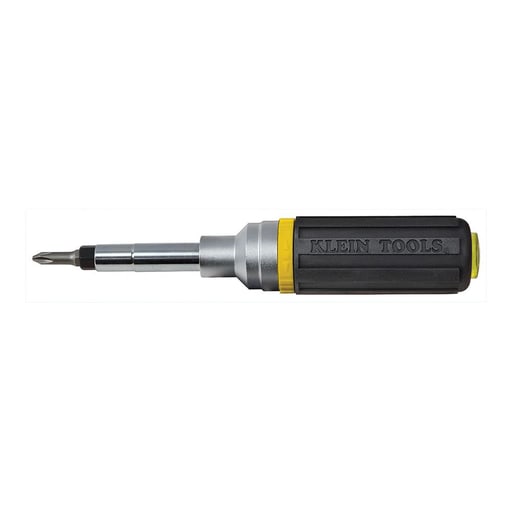 Klein Tool - Klein 32558 Multi-Bit Screwdriver / Nut Driver, 6-in-1, Ratcheting