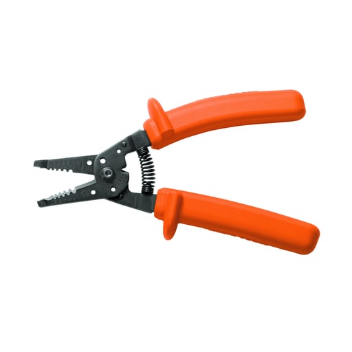 Klein Tool - Klein 11055-INS Insulated Klein-Kurve® Wire Stripper/Cutter Solid &amp; Stranded Wire - 10-18 AWG Solid &amp; 12-20 AWG Stranded