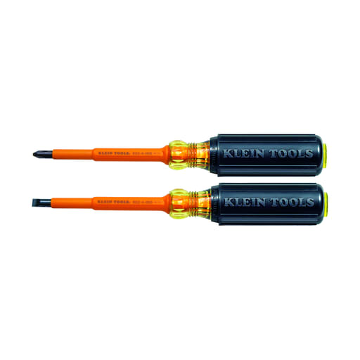 Klein Tool - Klein 33532-INS Screwdriver Set, 1000V Insulated Slotted and Phillips, 2-Piece