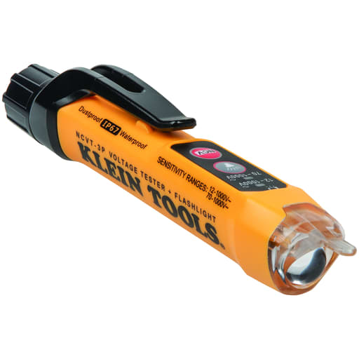Klein Tool - Klein NCVT3P Dual Range Non-Contact Voltage Tester with Flashlight, 12 - 1000V AC