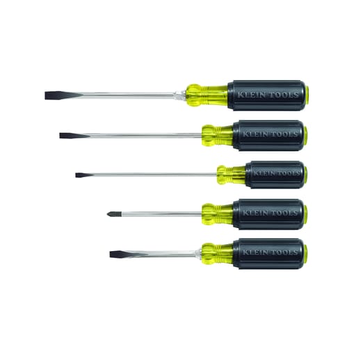 Klein Tool - Klein 85075 Screwdriver Set, Slotted and Phillips, 5-Piece