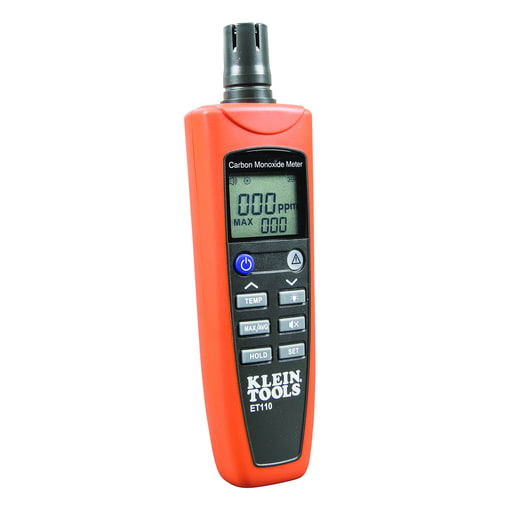 Klein Tool - Klein ET110 Carbon Monoxide Detector with Carry Pouch and Batteries