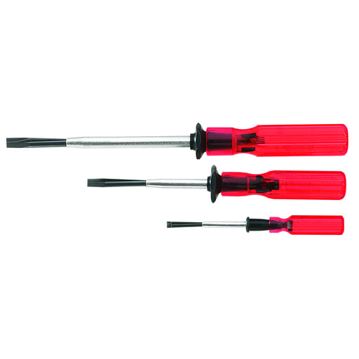 Klein Tool - Klein SK234 Screwdriver Set, Slotted Screw Holding, 3-Piece