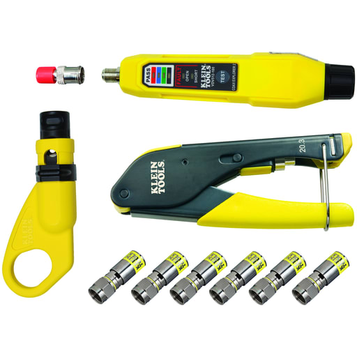 Klein Tool - Klein VDV002-818 Coax Cable Installation & Test Kit