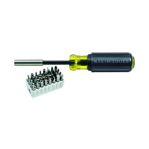 Klein Tool - Klein 32510 Magnetic Screwdriver w/ 32-Piece Tamperproof Bit Set