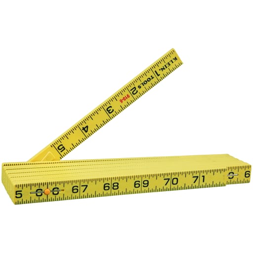 Klein Tool - Klein 910-6 Fiberglass Folding Rule, Inside Reading