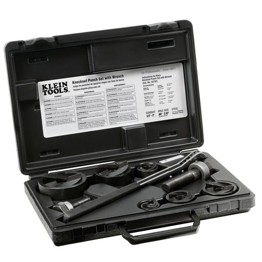 Klein Tool - Klein 53732SEN Knock Out Punch Set with Wrench