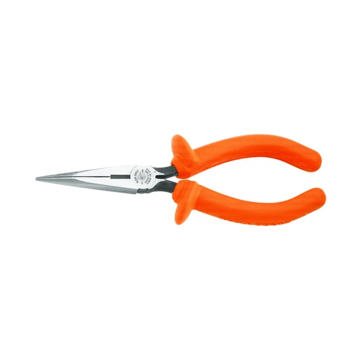 Klein Tool - Klein D203-6-INS 6 Inch Side Cutting Insulated Standard Long Nose Pliers