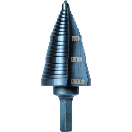 Klein Tool - Klein KTSB15 Step Drill Bit #15 Double Fluted 7/8" to 1-3/8"