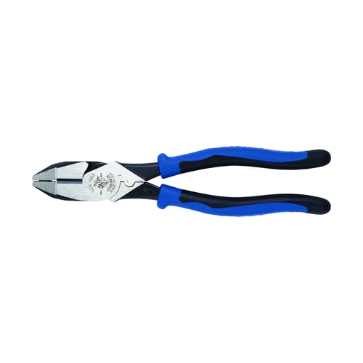 Klein Tool - Klein J2000-9NECR 9" Journeyman™ High-Leverage Side-Cutting Pliers - Connector Crimping