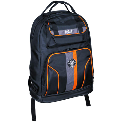 Klein Tool - Klein 55475 Tradesman Pro Tool Bag Backpack, 35 Pockets, Black, 17.5"