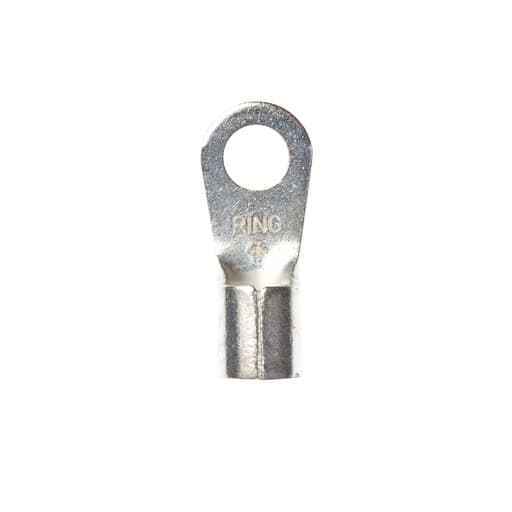 3M - 3M Industrial Safety M6-14R/SX 6 AWG Non-Insulated Brazed Seam Ring Tongue Terminal