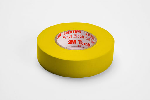 3M - 3M 1700C-3/4X66FT-YL 1700C 3/4" x 66ft Vinyl Electrical Tape, Yellow