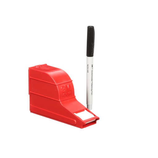 3M - 3M SLW ScotchCode™ Write-On Dispenser w/ Wire Marker Label Tape & SMP Pen, 1" x 3/4" Labels, 70 Labels/Roll