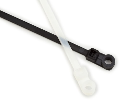 3M - 3M CT8BK50S-C 100/Bag 8 Inch Black 50 lb Mount Cable Tie