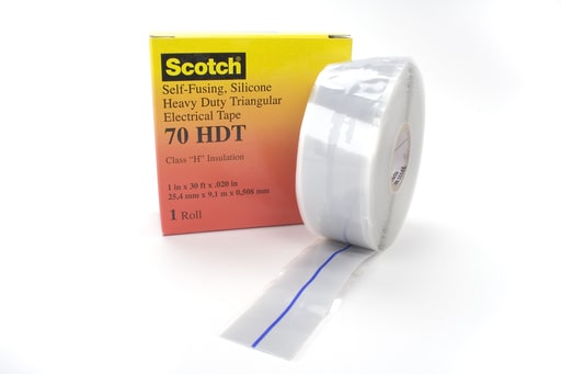 3M - 3M 70HDT-1x30FT Heavy Duty Triangular Silicone Rubber Tape