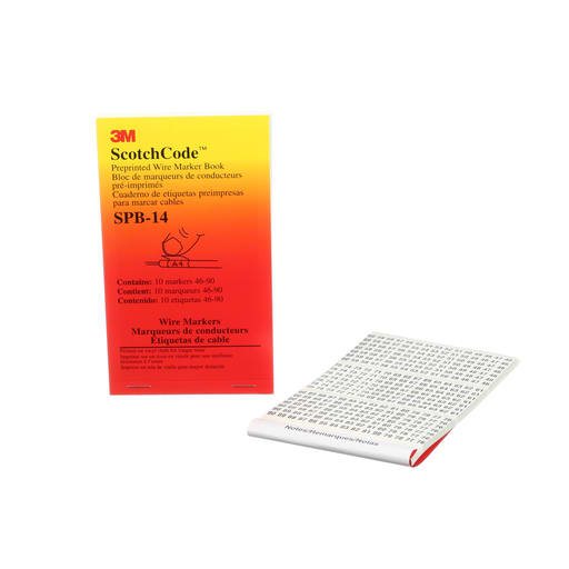 3M - 3M Electrical SPB-14 46 to 90 Legend Wire Marker Book