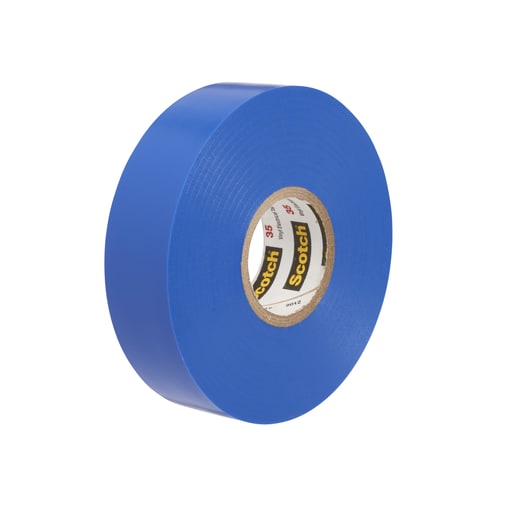 3M - 3M 35-1/2X20FT-BL #35 Scotch® Vinyl Electrical Tape, Professional Grade, 7mil, 1/2" x 20ft - BLUE (7000132637)