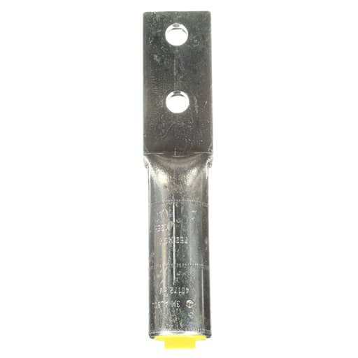 3M - 3M 13707 Scotchlok Aluminum Two Hole Lug 40172, up to 35 kV, 750 kcmil, Yellow