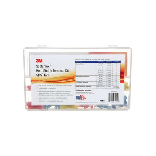 3M - 3M Industrial Safety Scotchlok SHSTK-1 120 Piece Heat Shrink Terminal Kit
