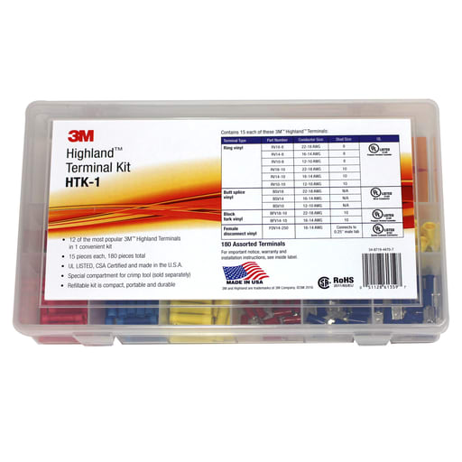 3M - 3M Industrial Safety HTK-1 Highland 180-Piece Terminal Kit