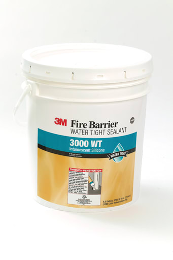 3M - 3M 3000WT-4.5gal Fire Barrier Water Tight Sealant, 4.5-Gallon Pail, Gray (7000006306)