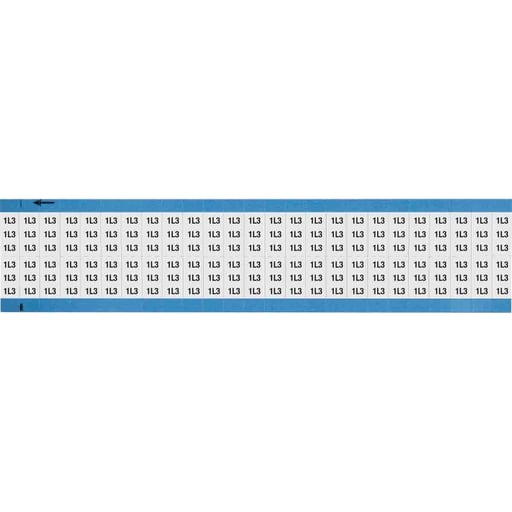 Brady Corporation - Brady WM-1L3-SC-PK Machine Tool Symbol Scored Wire Marker Card, 1L3, Black on White