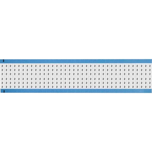 Brady Corporation - Brady WM-2-SC-PK Solid Numbers Wire Marker Card, 2
