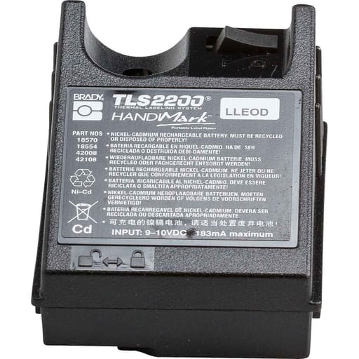 Brady Corporation - Brady M-BATT-18554 HandiMark or TLS 2200 Rechargeable Battery Pack, Each