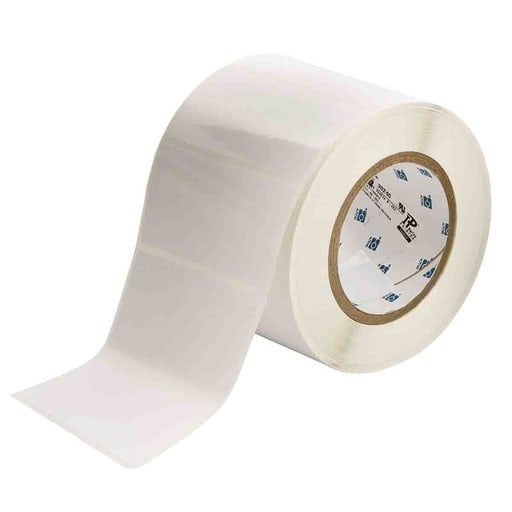 Brady Corporation - Brady THT-55-483-1 High Adhesion Polyester with Rubber Adhesive Labels 2in H x 4in W WT 1000/RL