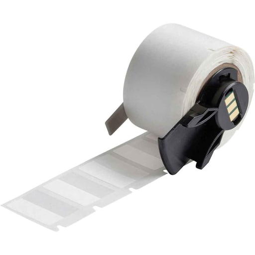 Brady Corporation - Brady PTL-96-427 BMP61 M611 TLS 2200 Self-Laminating Vinyl Wire and Cable Labels, 0.75" H x 1" W, Roll of 250 Labels, Clear/White