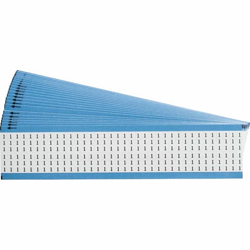 Brady Corporation - Brady WM-1-SC-PK Solid Numbers Wire Marker Card, 1