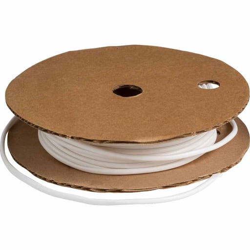 Brady Corporation - Brady PVC-8 BRADYMARK Series PVC Tubing: Vinyl, White, 0.141" Dia x 100' L