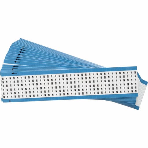 Brady Corporation - Brady WM-N-PK Pre-printed N Wire Markers, 1.5" H