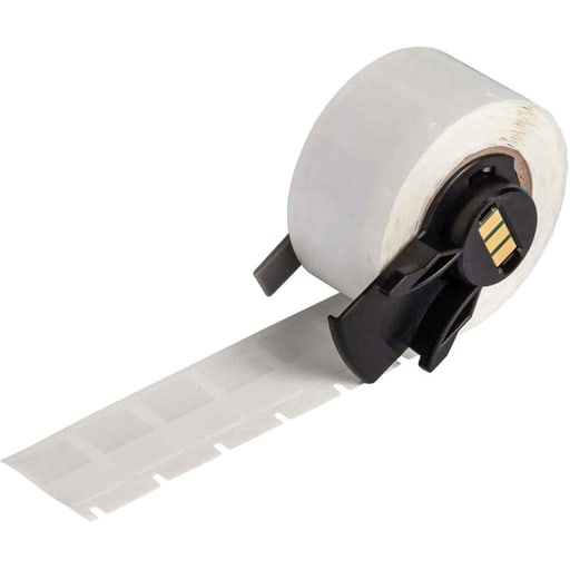 Brady Corporation - Brady PTL-11-427 BMP61 M611 TLS 2200 Self-Laminating Vinyl Wire and Cable Labels, 0.75" H x 0.5" W, Roll of 500 Labels, Clear/White