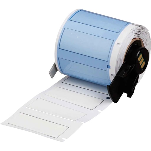 Brady Corporation - Brady PSPT-375-175-WT BMP61 M611 TLS 2200 PermaSleeve Polyolefin Wire Marking Sleeves, 0.375" Dia x 1.75" W, White, Roll of 100 Each