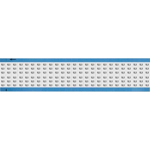 Brady Corporation - Brady WM-1L1-SC-PK Machine Tool Symbol Scored Wire Marker Card, 1L1, Black on White