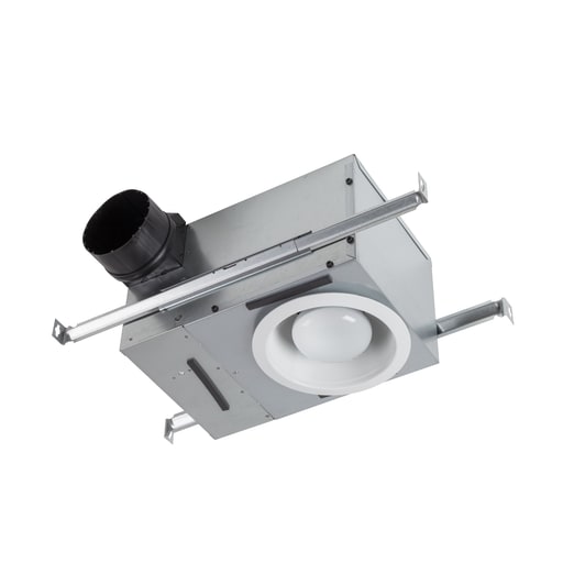 Nutone - Broan 744 1.2 Amp 120 Volt 70 CFM 1.5 Sones 7-3/8 Inch Matte White Grille Recessed Fan with Light
