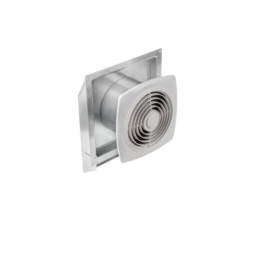 Nutone - Broan 509 1.5 Amp 120 Volt 180 CFM 1925 RPM 11-1/2 x 11-1/2 Inch White Polymeric Grille Wall Fan