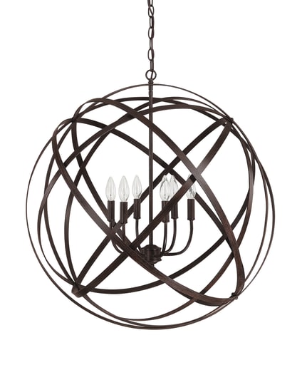 Capital Lighting - CLF 4236RS 6 LIGHT PENDANT AXIS