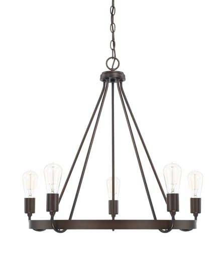 Capital Lighting - CLF 420061BZ 5 LIGHT CHANDELIER