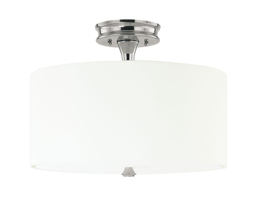 Capital Lighting - CLF 3874PN-496 3 LIGHT SEMI-FLUSH STUDIO