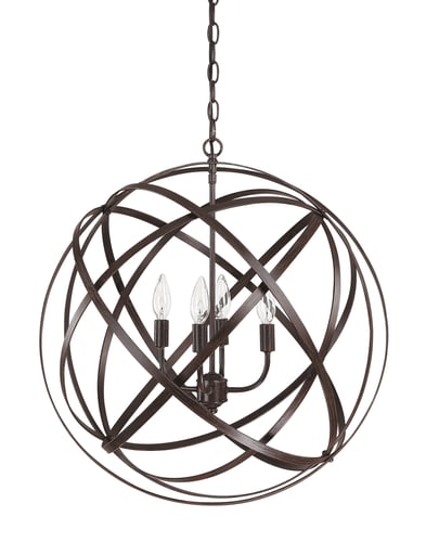 Capital Lighting - CLF 4234RS 4 LIGHT PENDANT AXIS