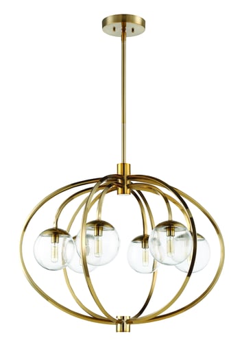 Craftmade International - CRAF 45526SB PILTZ 6-LT CHANDELIER ROUND