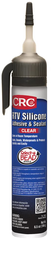 CRC Industries, Inc. - CRC 1004787 (14055) RTV Silicone Sealant - Clear, 6.5 Wt Oz